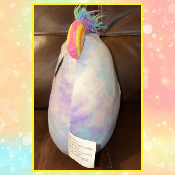 Idea Nuova Cuddly Crew Soft Squishy 8" Plush Rainbow
 Bear - Picture 4 of 5